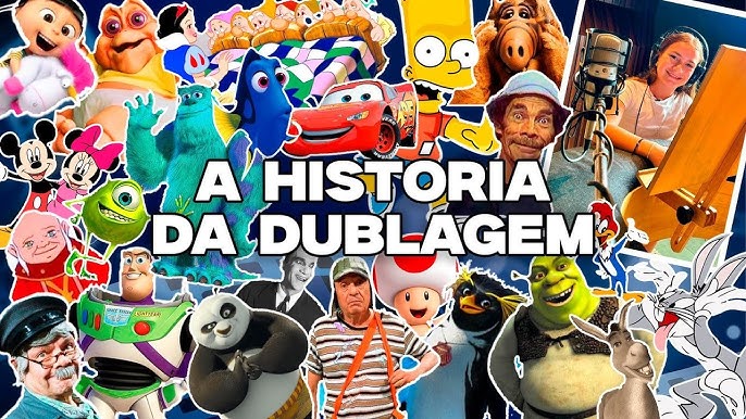 imagem com titulo historia da dublagem