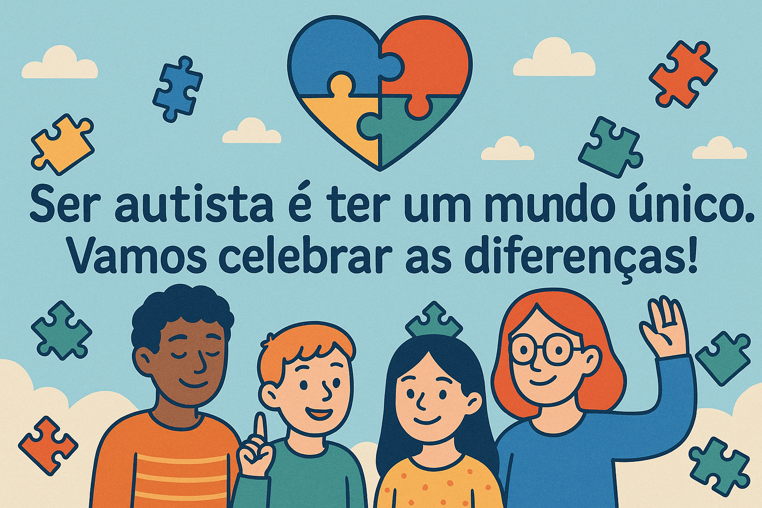 Ser autista é ter um mundo único. Vamos celebrar as diferenças!